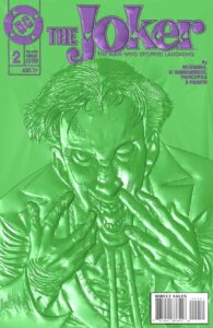 ورینت کاور فویل برجسته/فرورفته شماره ۲ کمیک The Joker: The Man Who Stopped Laughing (برای دیدن اندازه کامل روی تصویر تپ/کلیک کنید)