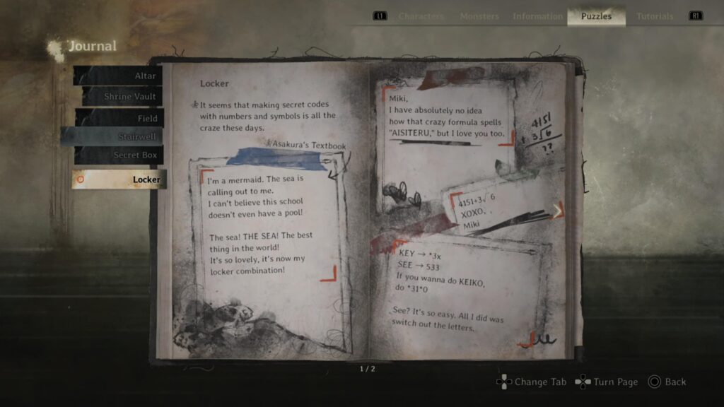 راهنما گاوصندوق‌ های دبیرستان بازی Silent Hill f