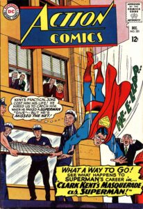 کاور شماره ۳۳۱ کمیک Action Comics (برای دیدن اندازه کامل روی تصویر تپ/کلیک کنید)
