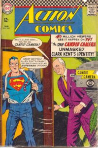 کاور شماره ۳۴۵ کمیک Action Comics (برای دیدن اندازه کامل روی تصویر تپ/کلیک کنید)