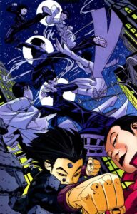 ضد و خورد بین کاساندرا کین و مادرش در شماره ۲۵ کمیک Batgirl (برای دیدن اندازه کامل روی تصویر تپ/کلیک کنید)