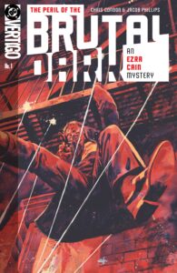 کاور شماره ۱ کمیک The Peril of the Brutal Dark: An Ezra Cain Mystery (برای دیدن اندازه کامل روی تصویر تپ/کلیک کنید)