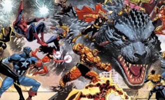 کمیک Godzilla vs. the Marvel Universe - Banner