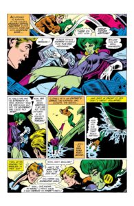 مانتیس با هویت ویلو در شماره ۱۴۲ کمیک Justice League of America (برای دیدن اندازه کامل روی تصویر تپ/کلیک کنید)