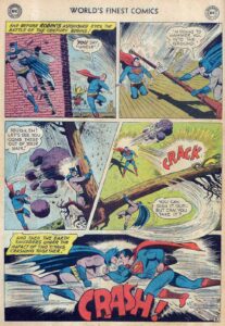 بتمن با توانایی فراانسانی دنبال کوچک‌ترین بهانه برای دعوا با سوپرمن است (برای دیدن اندازه کامل روی تصویر تپ/کلیک کنید)