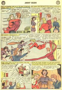 حتی دختران قرن ۳۰ام نیز بر سر جیمی اولسن دعوا می‌کنند (برای دیدن اندازه کامل روی تصویر تپ/کلیک کنید)