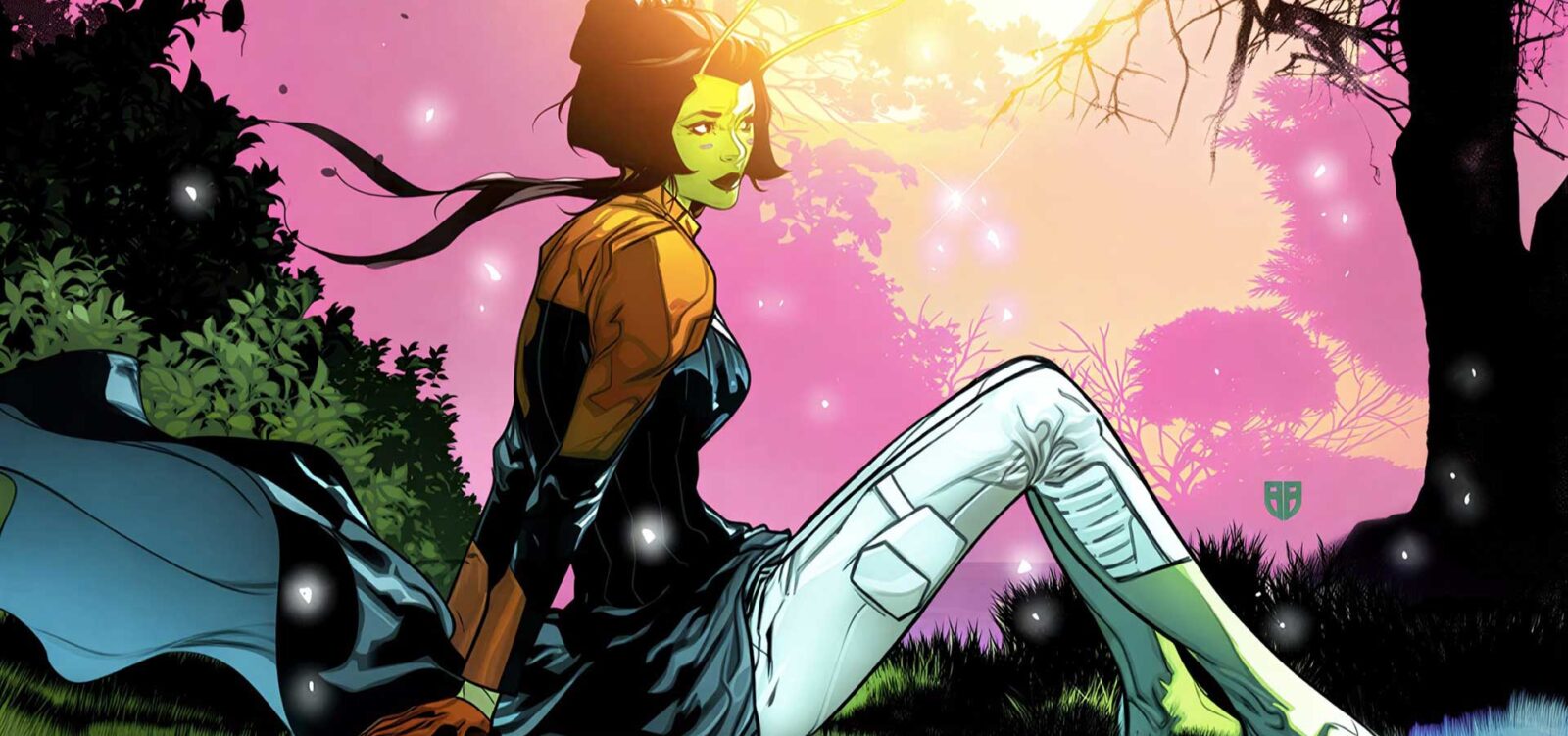 مانتیس + کمیک‌های دی‌سی - Banner