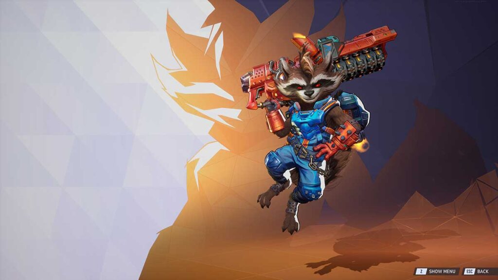 راکت راکون در بازی Marvel Rivals