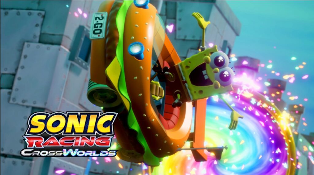 باب اسفنجی در بازی Sonic Racing Crossworlds
