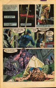 مرگ جین دی&zwnj;ولف در شماره ۱۰۷ کمیک Peter Parker, The Spectacular Spider-Man (برای دیدن اندازه کامل روی تصویر تپ/کلیک کنید)