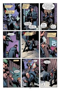 گرین ارو با یک تیر بطری مایع سفیدکننده یک زورگیر را بی&zwnj;هوش می&zwnj;کند (برای دیدن اندازه کامل روی تصویر تپ/کلیک کنید)