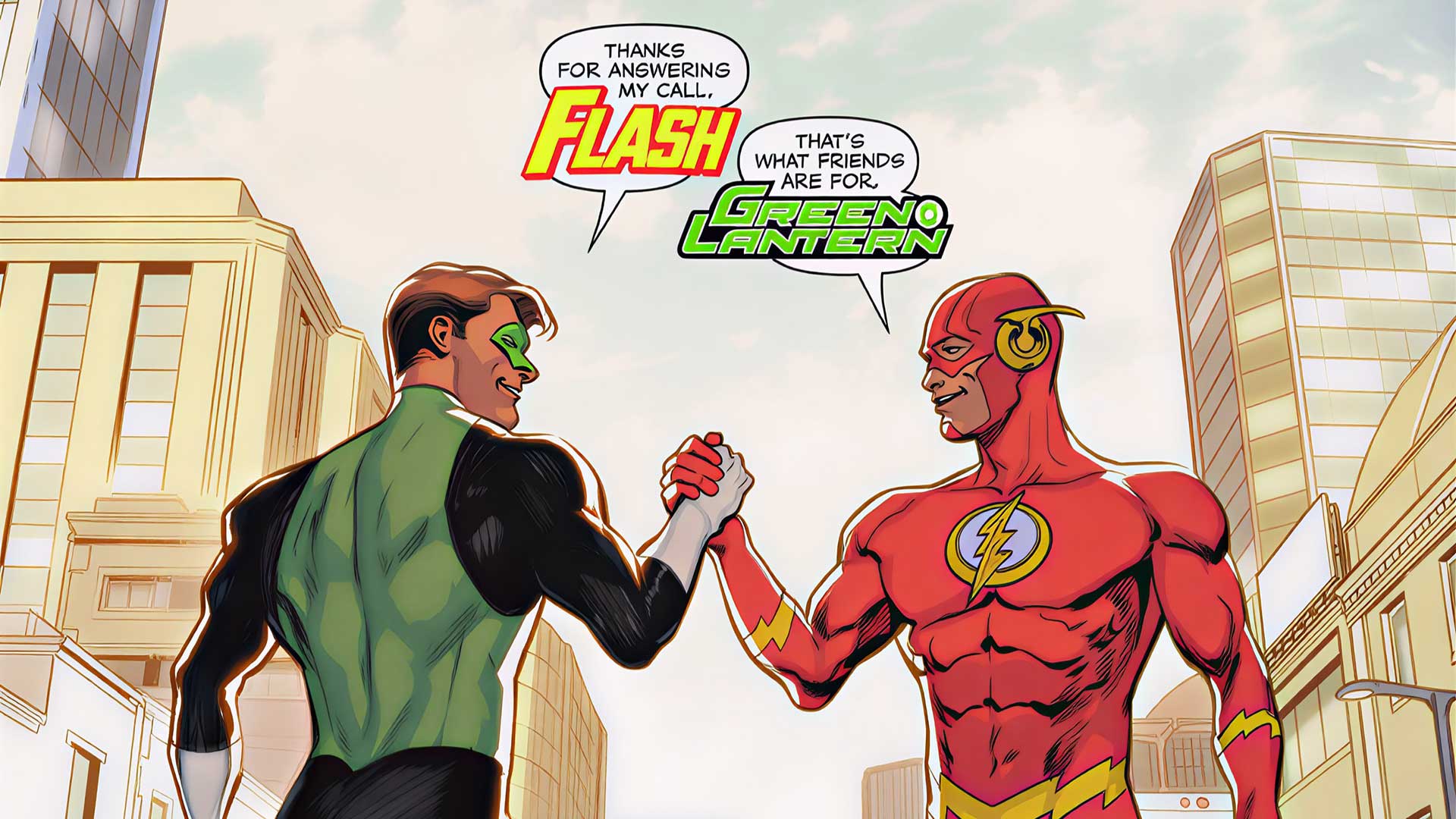 ۷ همکاری خاطره‌انگیز فلش و گرین لنترن