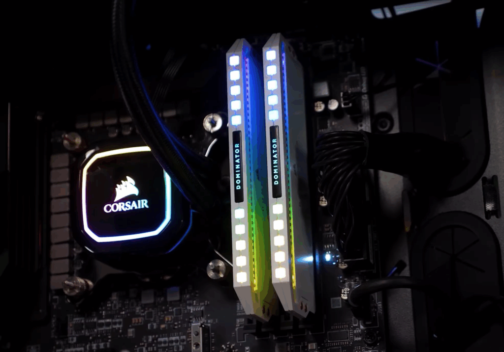 دو رم نصب شده در مادربرد