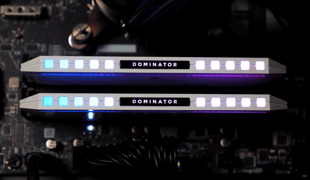 دو رم نصب شده در مادربرد