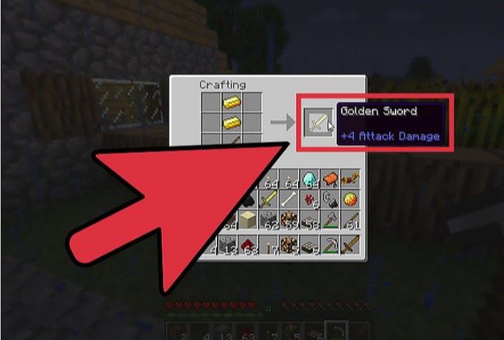 ساخت شمشیر در ماینکرافت