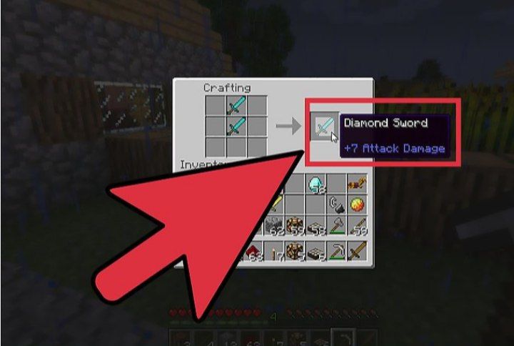 آموزش ساخت شمشیر در ماینکرافت