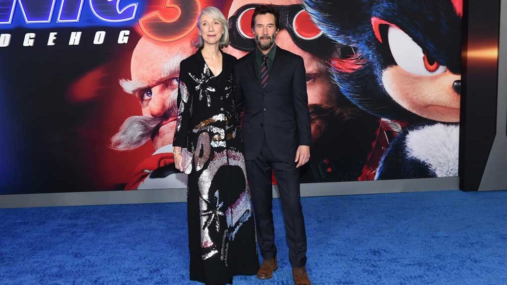 کیانو ریوز و الکساندرا گرانت در پرمیر Sonic the Hedgehog 3
