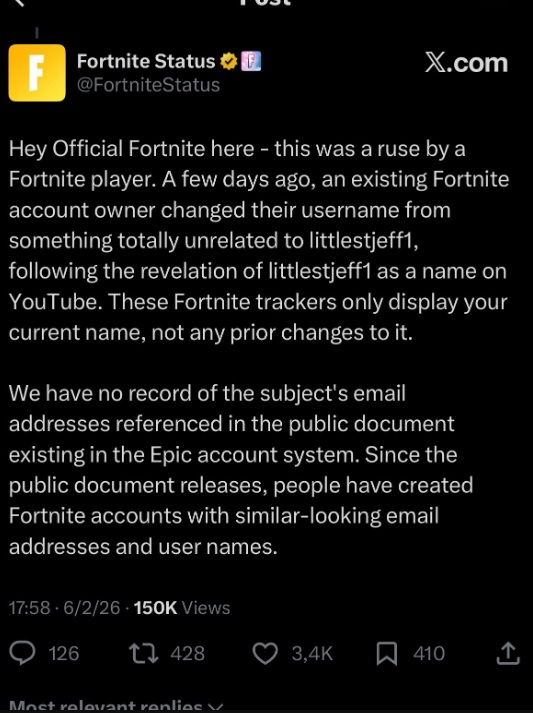 آیا جفری اپستین فورتنایت بازی می&zwnj;کند؟