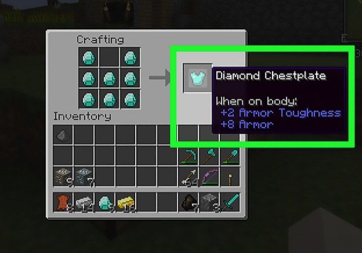 ساخت زره در ماینکرافت