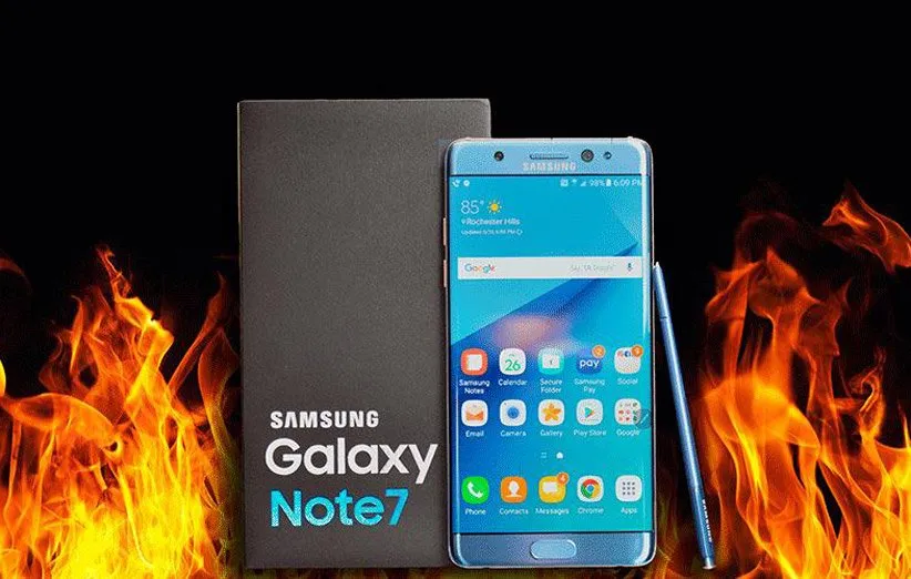 Samsung Galaxy Note 7 ـ گوشیای که میسوخت | ۳۰ گوشی هوشمند شکست خورده که به بدترین محصولات تاریخ تبدیل شدند