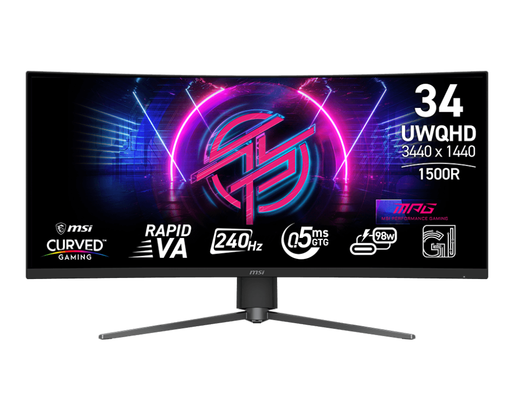 مانیتور گیمینگ MSI MPG 346CQRF X24؛ تجربه فراگیر در نمایشگرهای فوق عریض