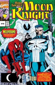 کاور شماره ۱۹ کمیک Marc Spector: Moon Knight (برای دیدن اندازه کامل روی تصویر تپ/کلیک کنید)