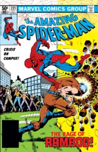 کاور شماره ۲۲۱ کمیک The Amazing Spider-Man (برای دیدن اندازه کامل روی تصویر تپ/کلیک کنید)