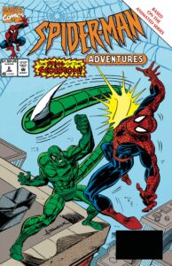 کاور شماره ۲ کمیک Spider-Man Adventures (برای دیدن اندازه کامل روی تصویر تپ/کلیک کنید)