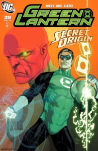 کاور شماره ۱ کمیک Green Lantern: Secret Origin (برای دیدن اندازه کامل روی تصویر تپ/کلیک کنید)