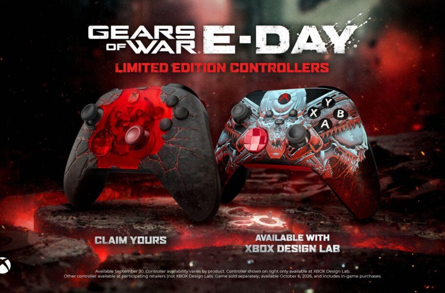 طرح‌های جدید کنترلرهای ایکس باکس با تم Gears of War E-Day
