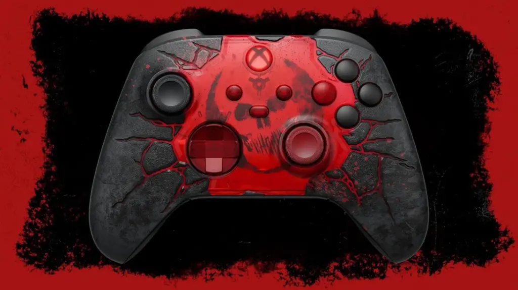 کنترلر ایکس باکس با طرح بازی Gears of War E-Day