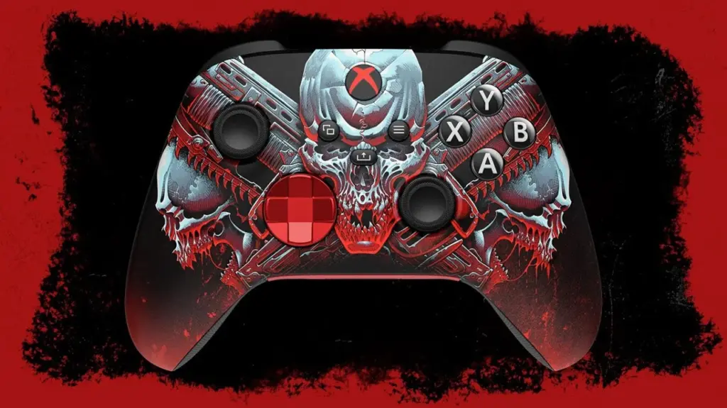 کنترلر ایکس باکس با طرح بازی Gears of War E-Day