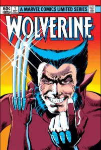 کاور شماره ۱ سری نخست کمیک Wolverine (برای دیدن اندازه کامل روی تصویر تپ/کلیک کنید)