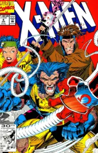 کاور شماره ۴ سری دوم کمیک X-Men (برای دیدن اندازه کامل روی تصویر تپ/کلیک کنید)