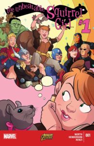 کاور شماره ۱ کمیک The Unbeatable Squirrel Girl (برای دیدن اندازه کامل روی تصویر تپ/کلیک کنید)
