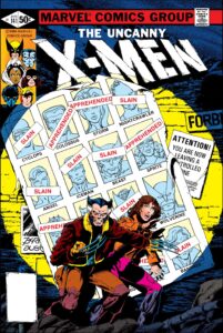 کاور شماره ۱۴۱ سری نخست کمیک The Uncanny X-Men (برای دیدن اندازه کامل روی تصویر تپ/کلیک کنید)